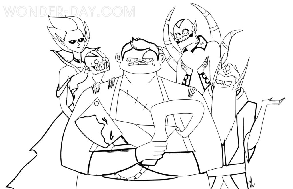 Pudge and other characters