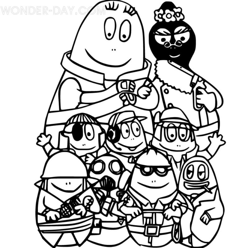 Barbapapa Coloring Pages | 40 Printable Coloring Pages