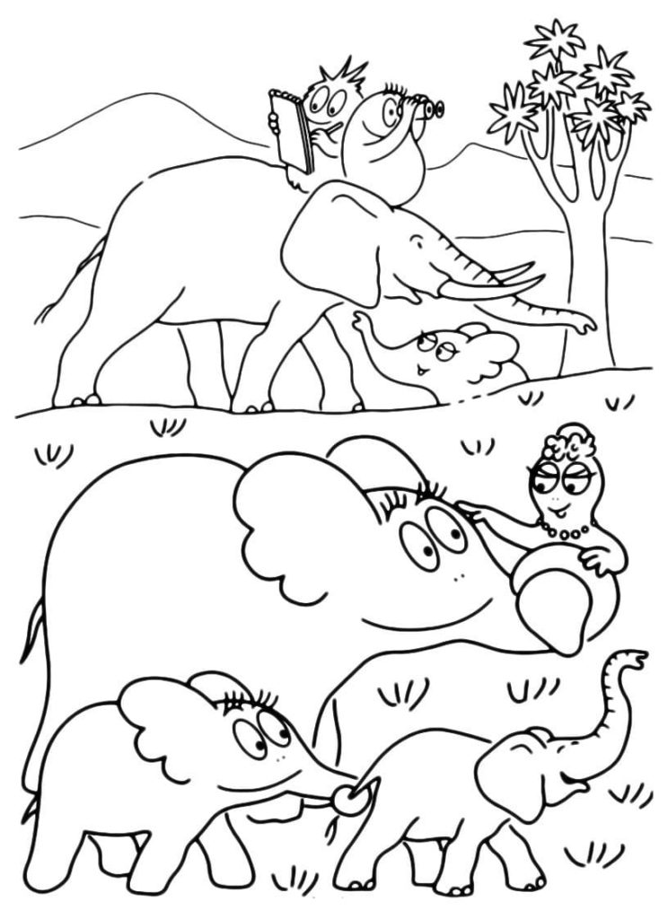 Barbapapà ed elefanti
