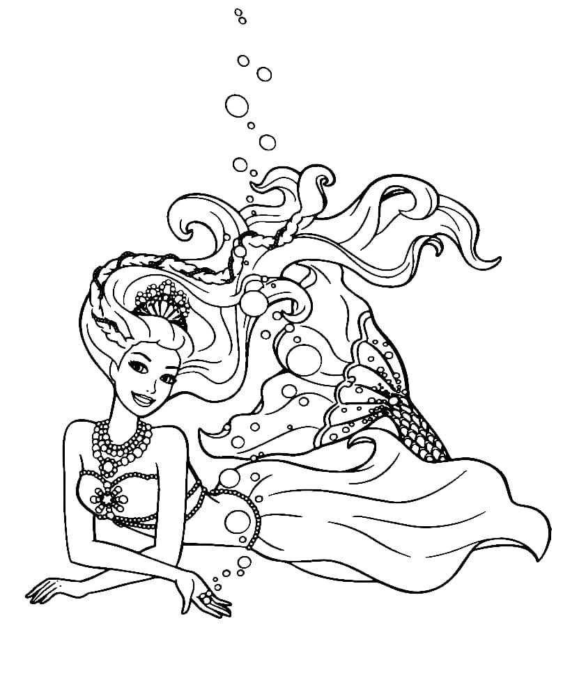 Cartoon-Meerjungfrau