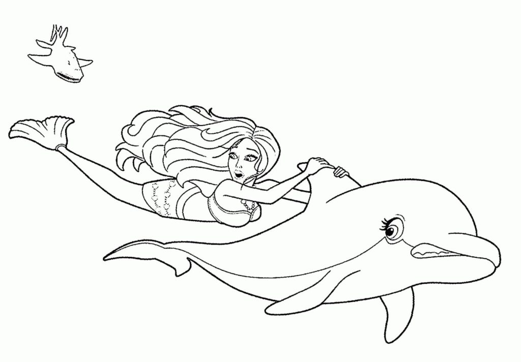 Барби с дельфином