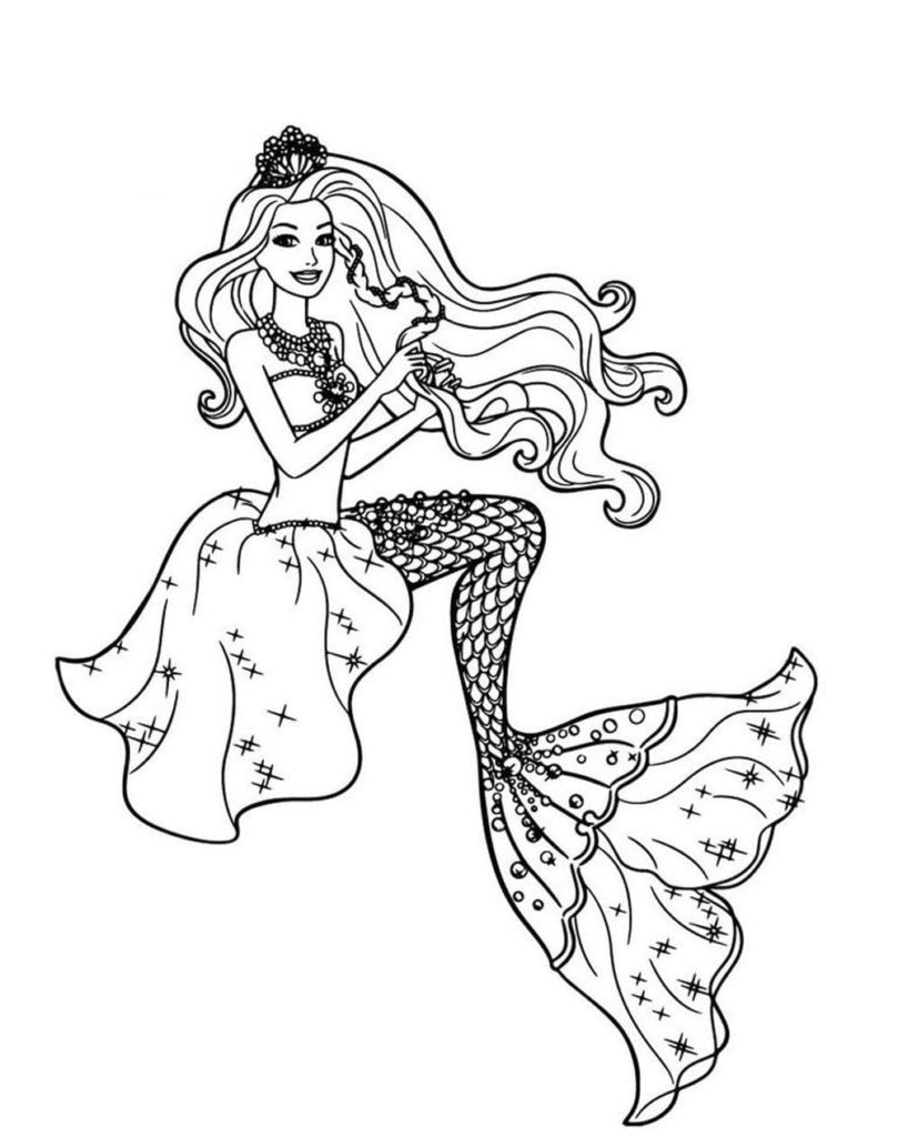 Barbie-Meerjungfrau-Königin