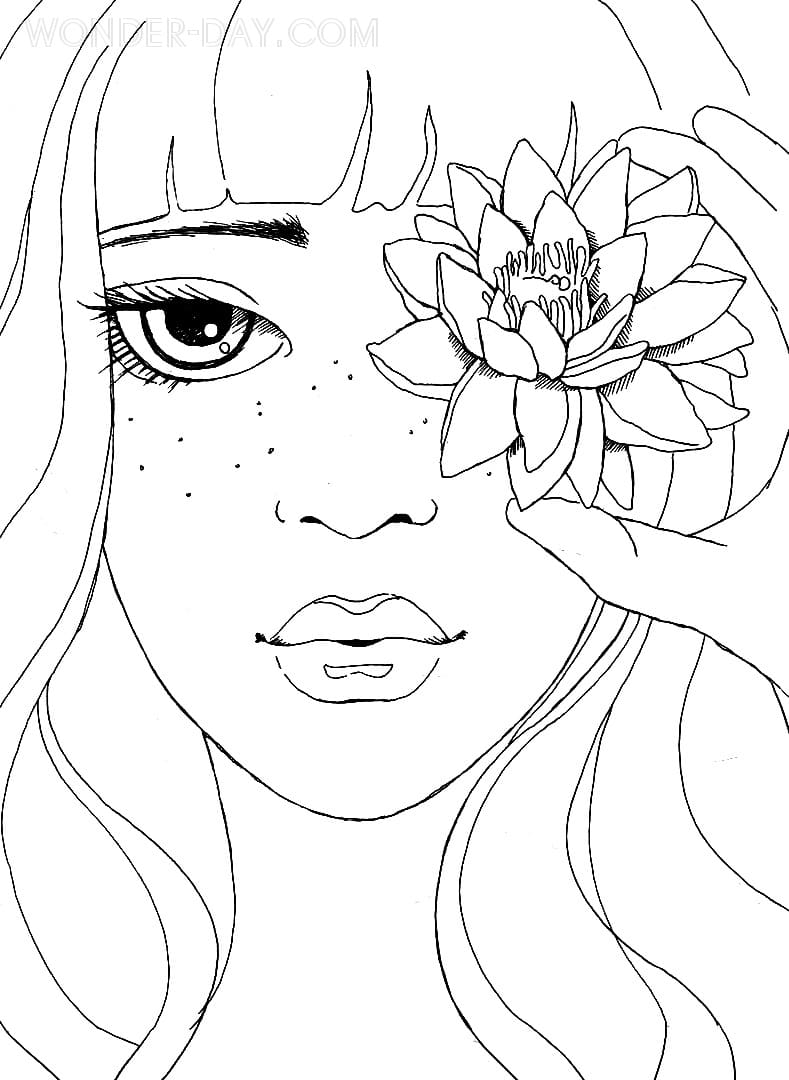Beautiful coloring pages for girls   Printable coloring pages