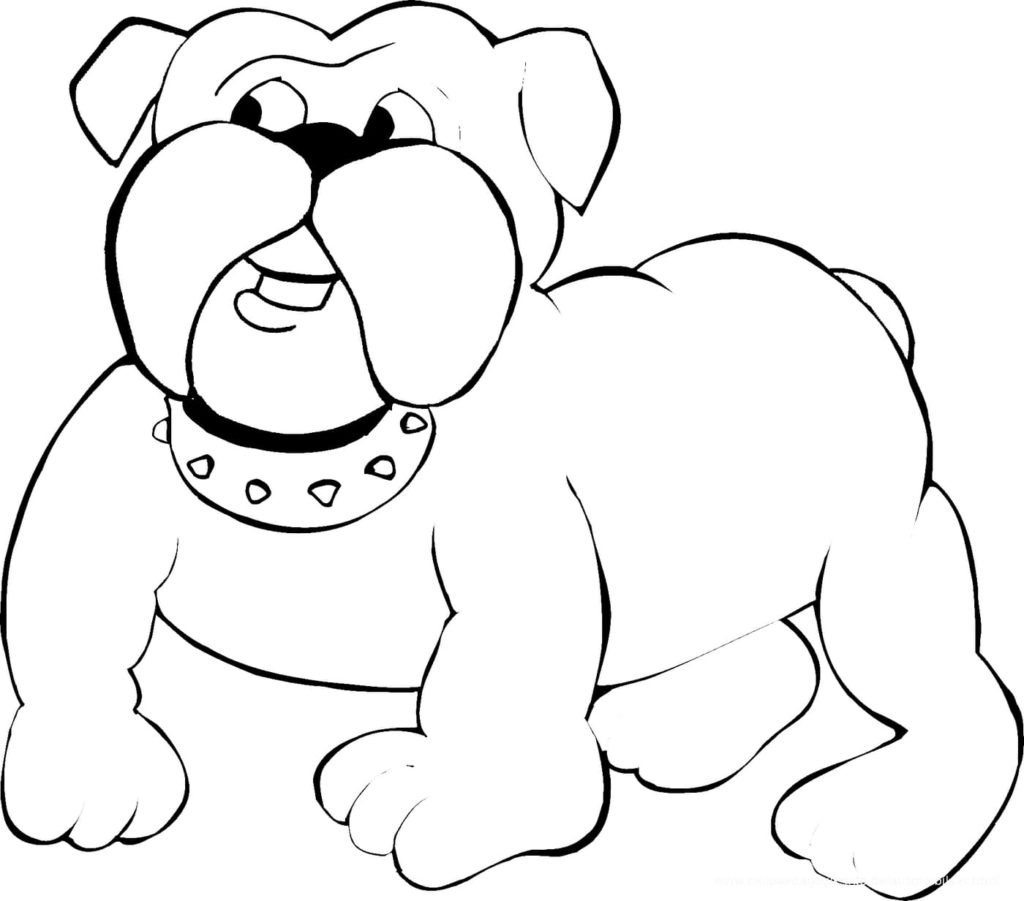 cartoon bulldog