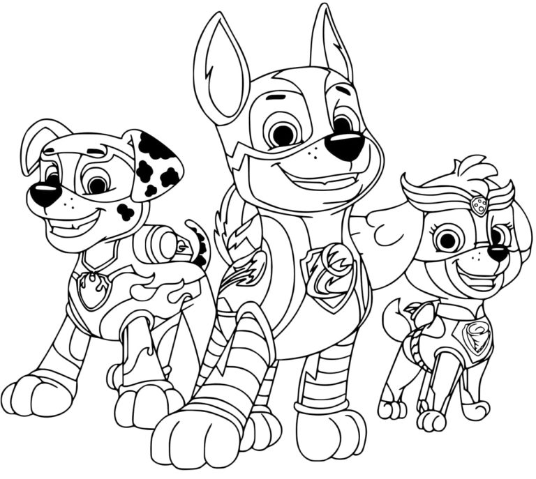 Chase Paw Patrol Coloring Pages | WONDER DAY — Coloring pages for ...