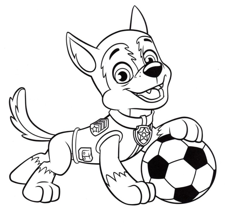 Chase Paw Patrol Coloring Pages | WONDER DAY — Coloring pages for ...