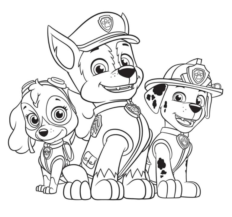 Chase Paw Patrol Coloring Pages | WONDER DAY — Coloring pages for ...