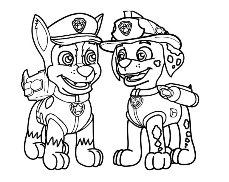 Chase Paw Patrol Coloring Pages | WONDER DAY — Coloring pages for ...