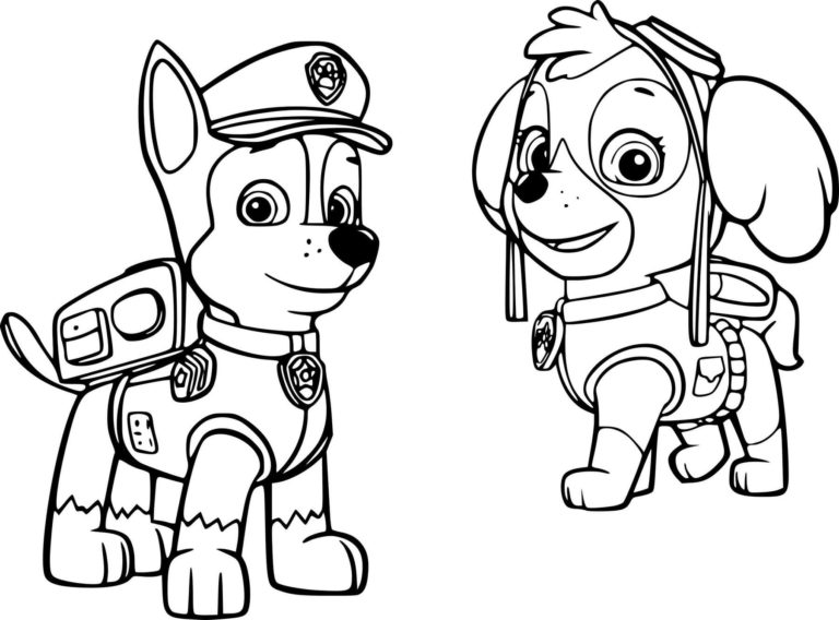 Chase Paw Patrol Coloring Pages | WONDER DAY — Coloring pages for ...