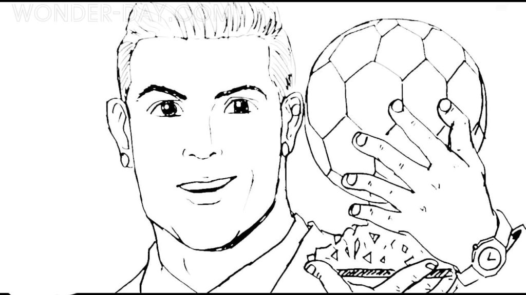 Cristiano Ronaldo avec un ballon