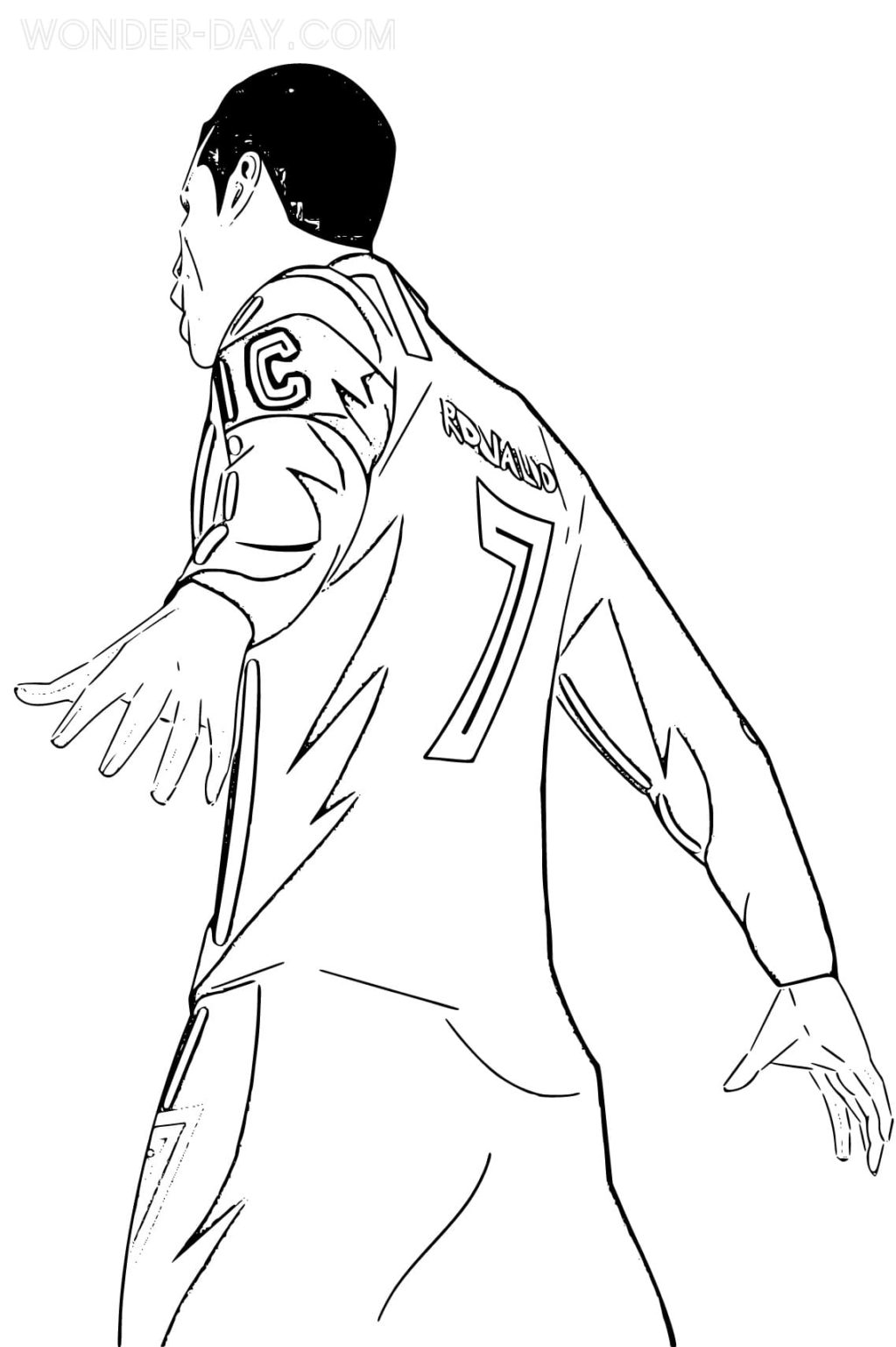 Cristiano Ronaldo Coloring Pages | WONDER DAY — Coloring pages for