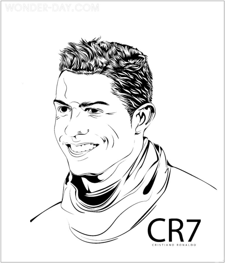 Cristiano Ronaldo Coloring Pages | WONDER DAY — Coloring pages for ...