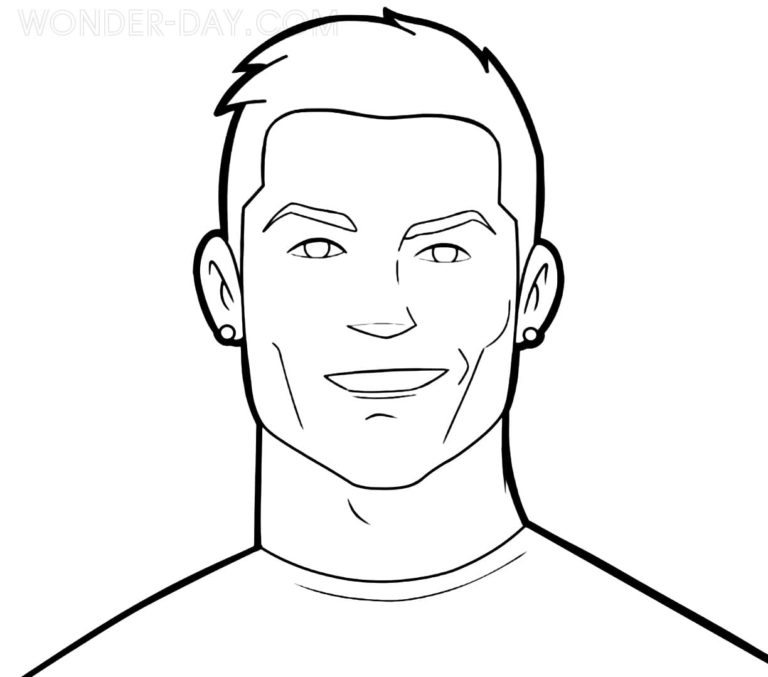 Cristiano Ronaldo Coloring Pages | WONDER DAY — Coloring pages for ...