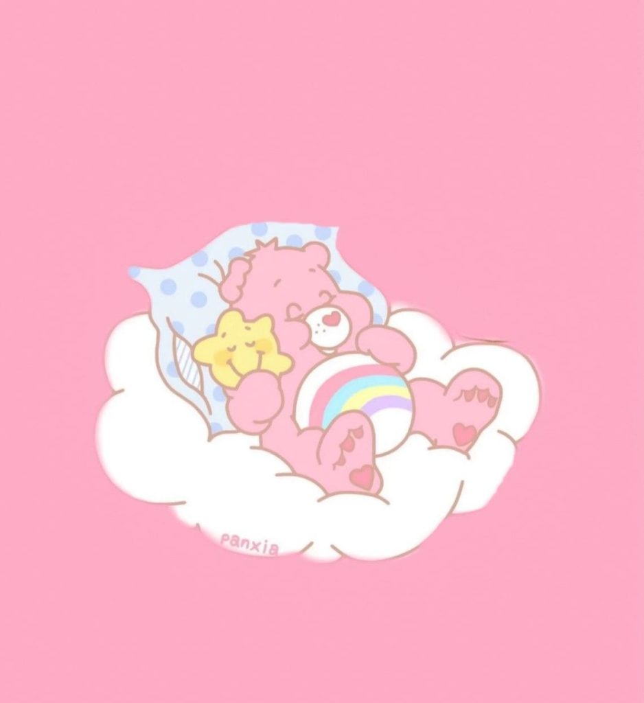 filhote de urso rosa