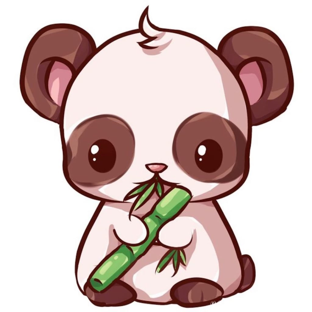 panda avec bambou