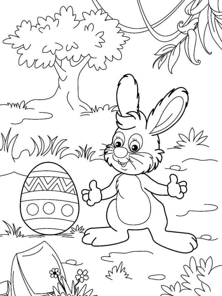 Кролик и пасхальное яйцо