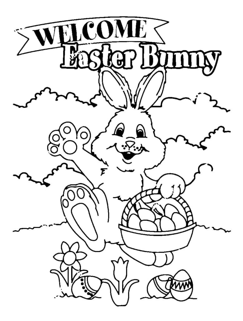 Postkarte mit Kaninchen