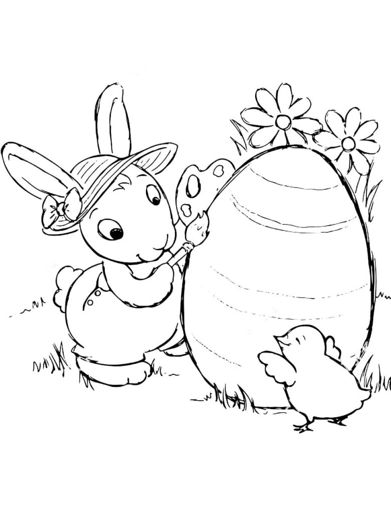 Кролик и яйцо Пасха