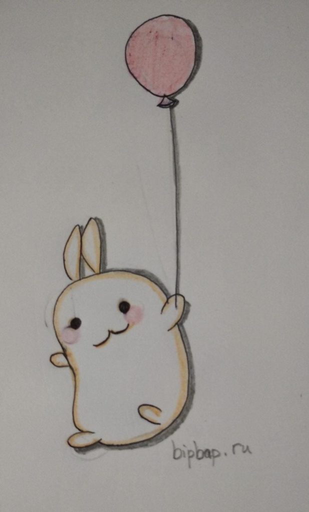 Bunny in a balloon