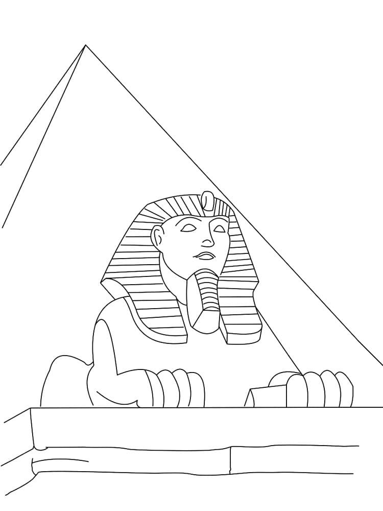Esfinge y pirámide