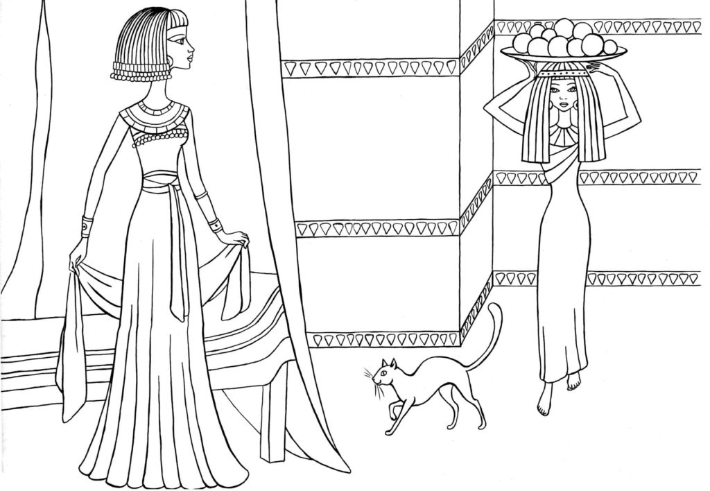 Mädchen des alten Ägypten