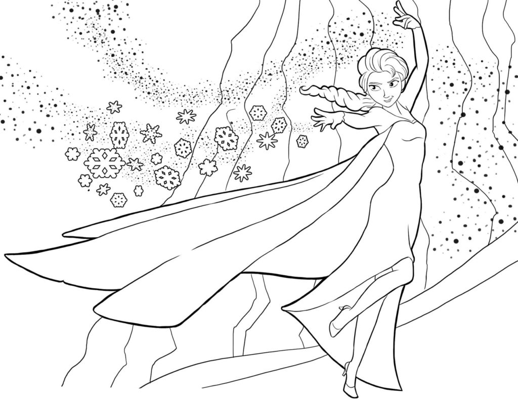 Dibujo de Elsa para colorear