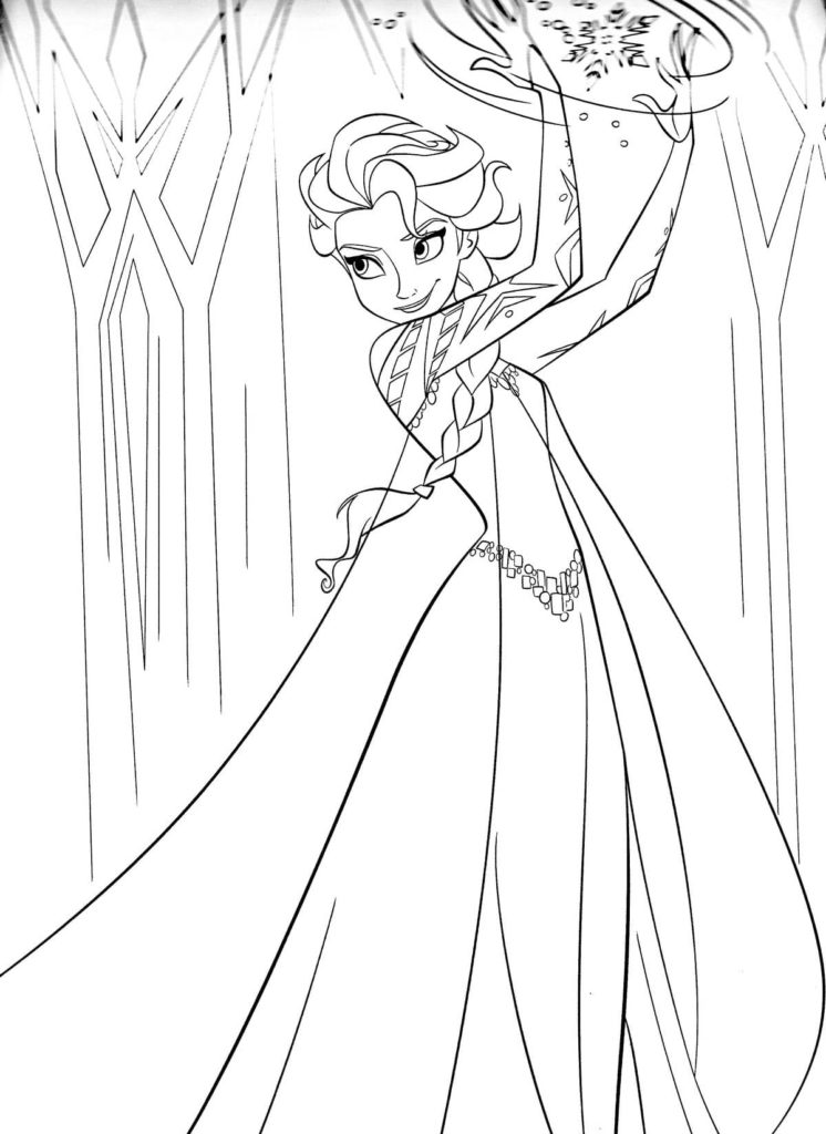 Elsa with magical powers