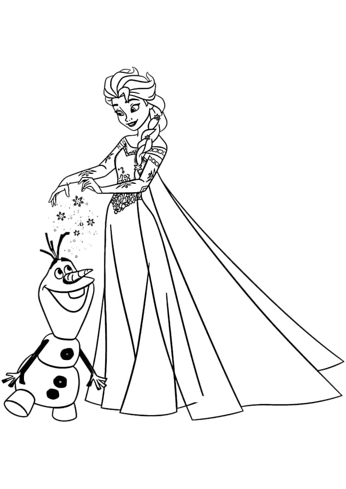 Elsa et Olaf