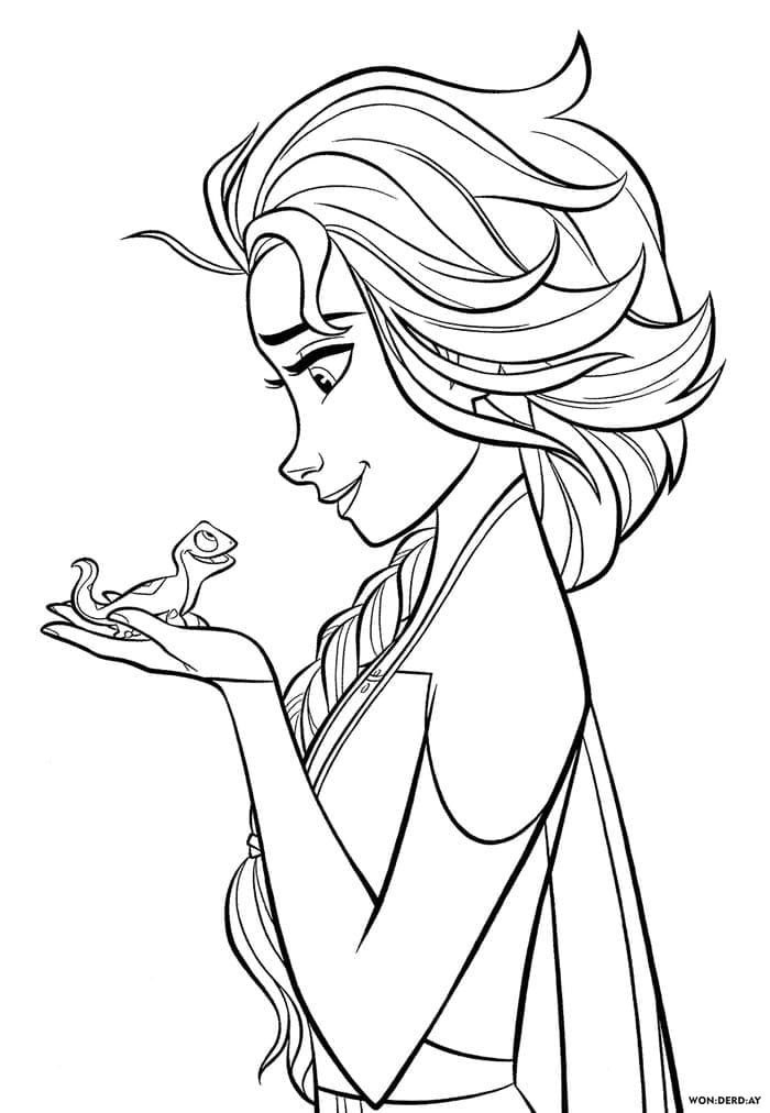 Elsa e lucertola