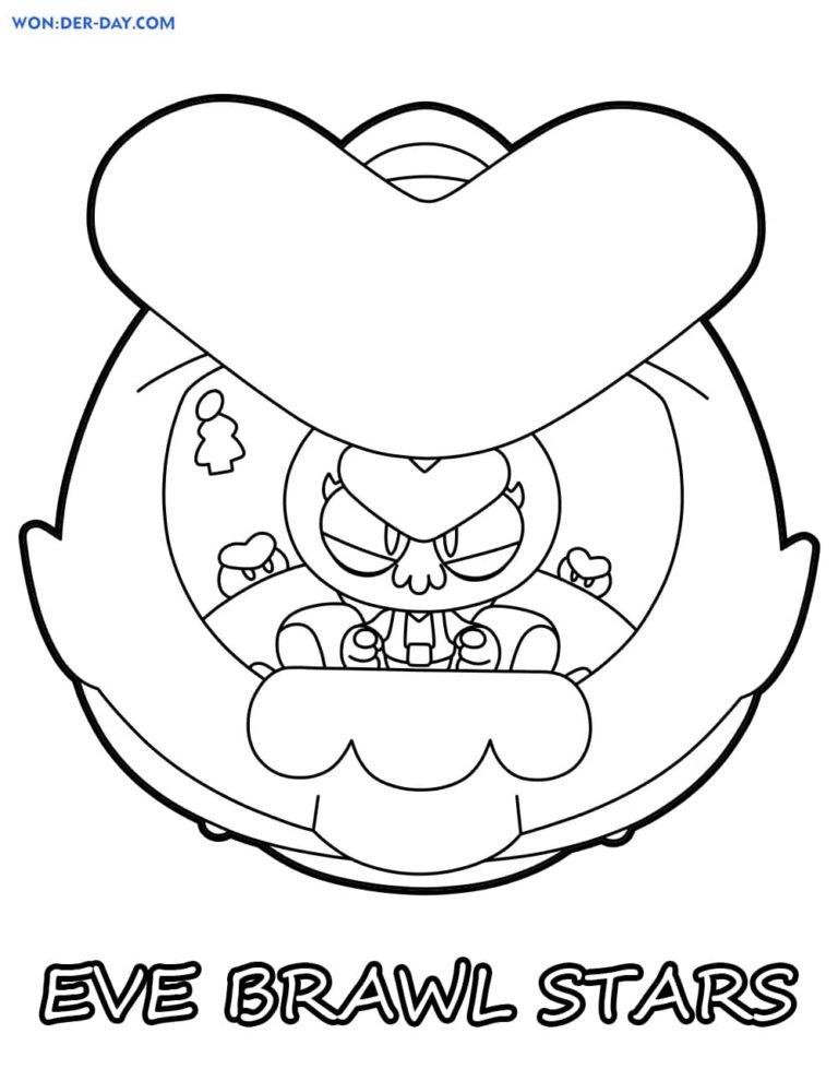 Eve Brawl Stars Coloring Pages | WONDER DAY — Coloring pages for children and adults