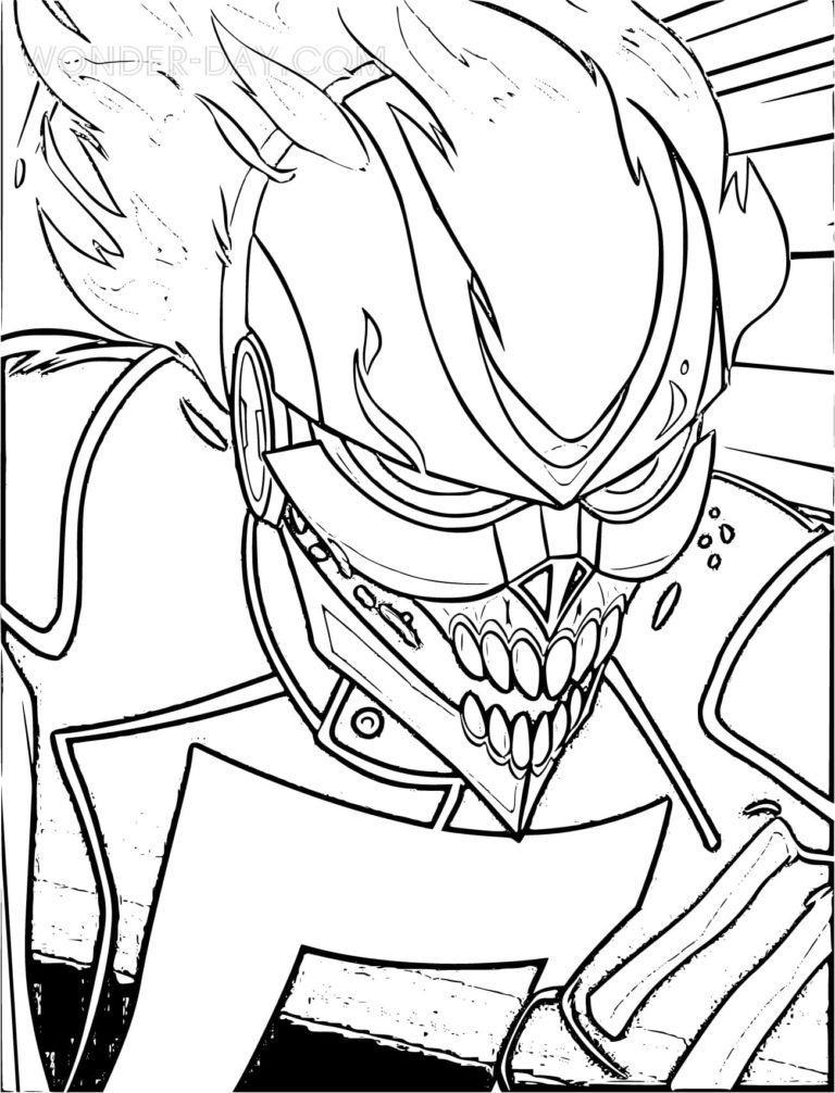 Ghost Rider Coloring Pages | WONDER DAY — Coloring pages for children ...