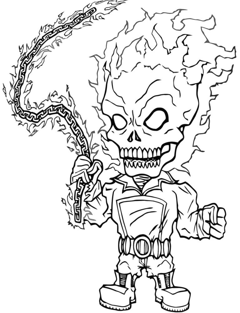 Ghost Rider Coloring Pages | WONDER DAY — Coloring pages for children ...