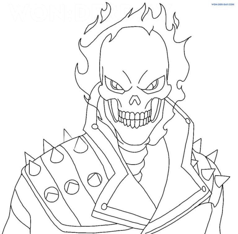 Ghost Rider Coloring Pages | WONDER DAY — Coloring pages for children ...