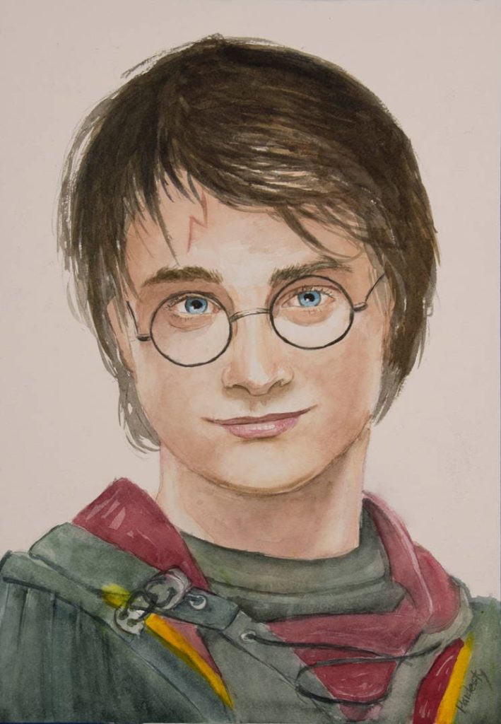 imagem colorida de Harry Potter