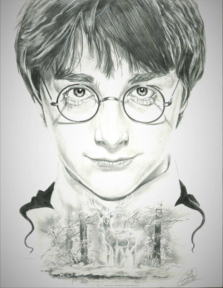 desenho de Harry Potter