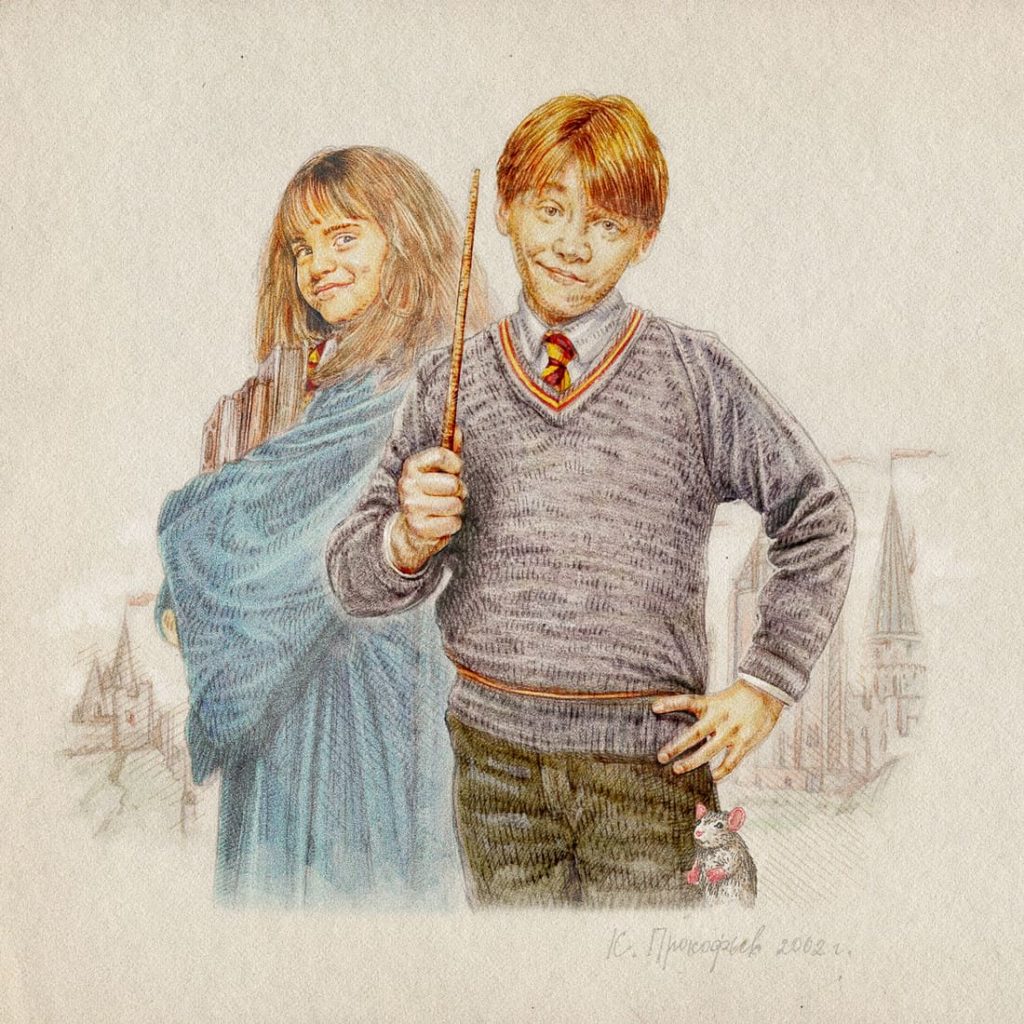 Hermione Granger and Ron Weasley