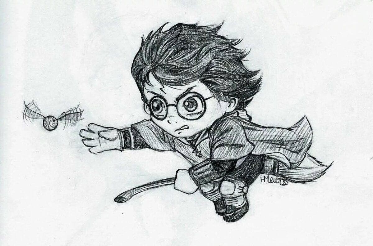 How to Draw Harry Potter Easy Chibi  YouTube