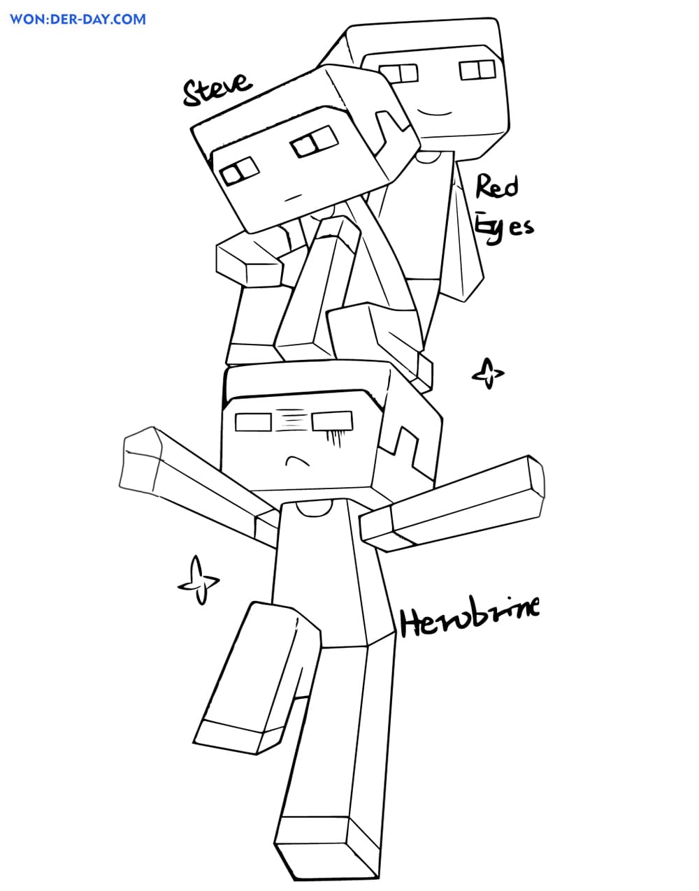 Minecraft-Coloring-Pages-Juve-Cenitdelacabrera-Line-Drawing