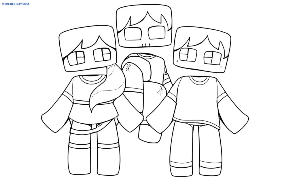 Personnages Minecraft