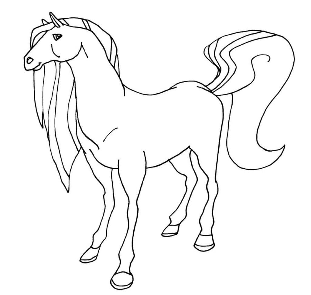 cheval de dessin animé