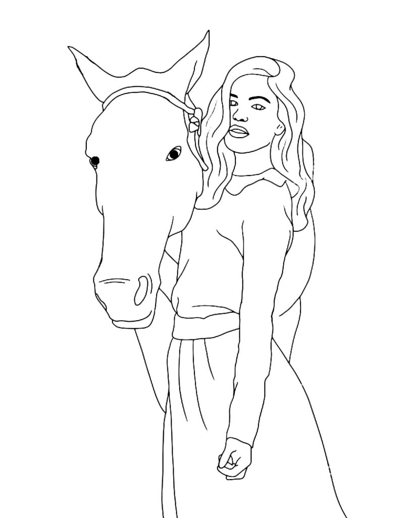 cavalo e menina