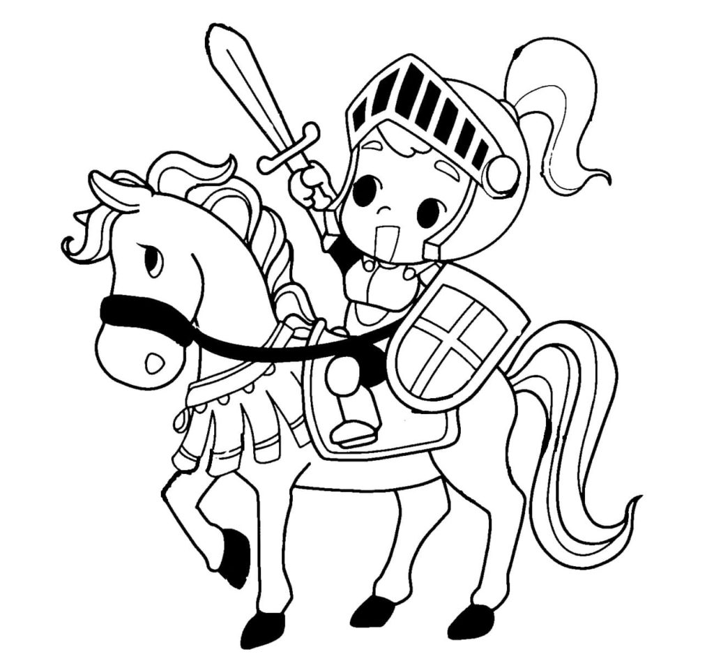 chevalier à cheval