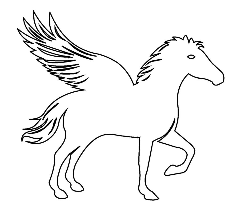 Pferd mit Flügeln