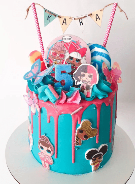 Cake for a girl 5 years old