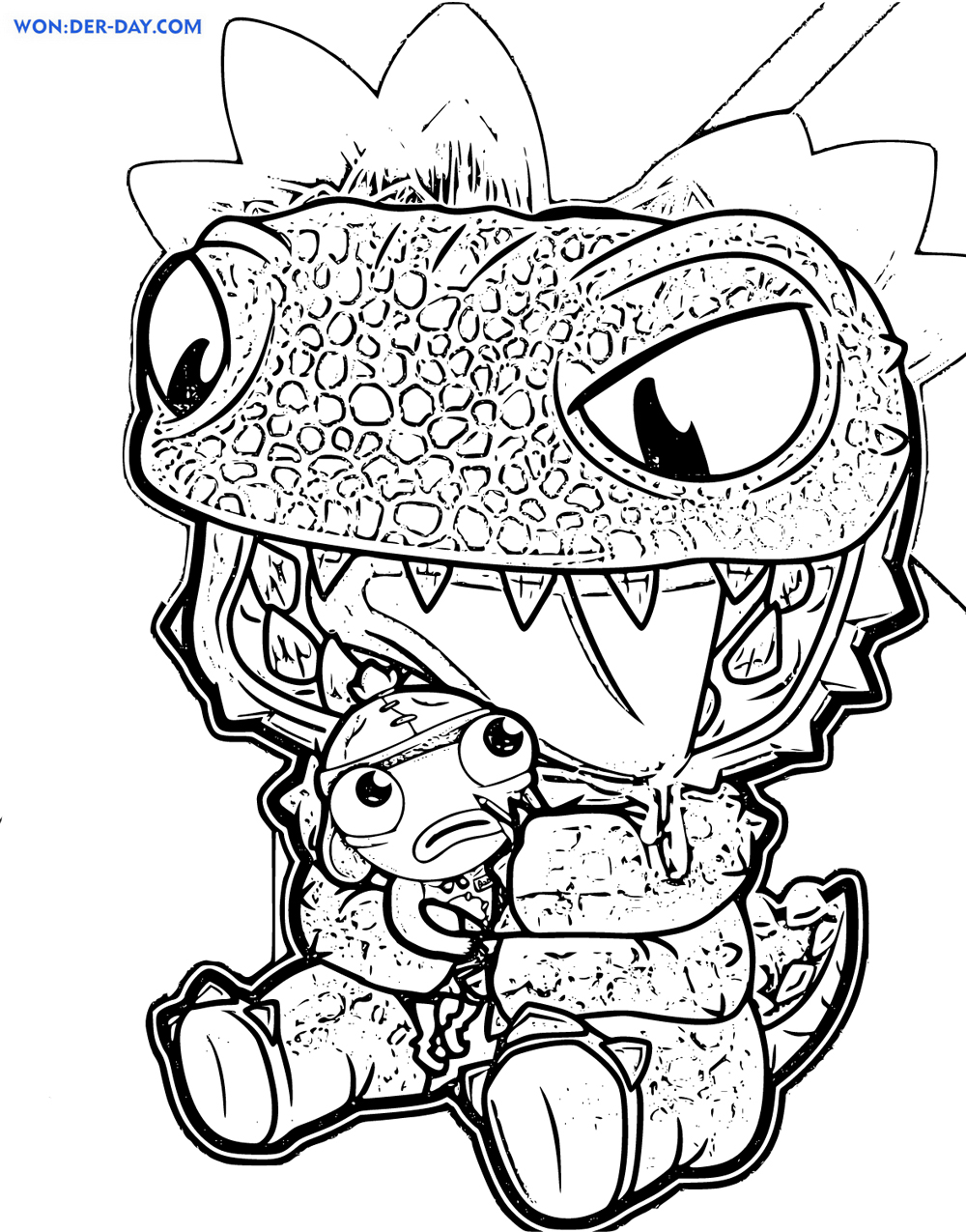 Klombo Fortnite Coloring Pages   WONDER DAY — Coloring pages for ...