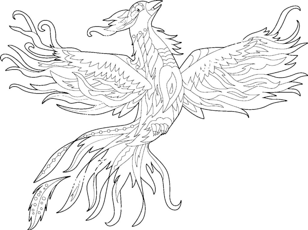 Fairy phoenix bird