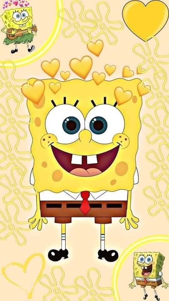 Spongebob and hearts