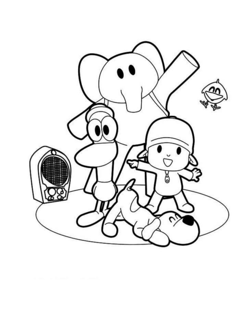 Coloriage - Pocoyo