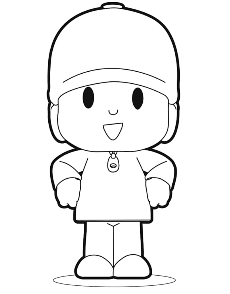 Desenhos Para Pintar e Colorir Pocoyo - Imprimir Desenho 007