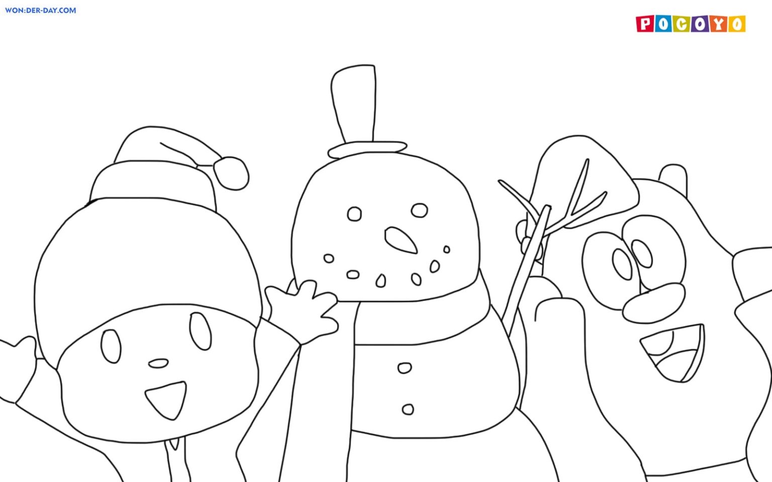 Pocoyo Coloring Pages | Print for Kids